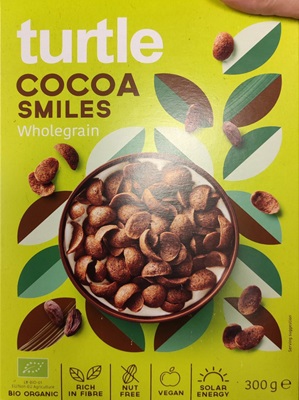 Céréales cocoa smiles de la marque turtle